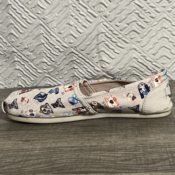 Bobs by Skechers Bobs For Dogs Sz 6 Gray Casual Slip-On Memory Foam Loafer Flats - Picture 4 of 10